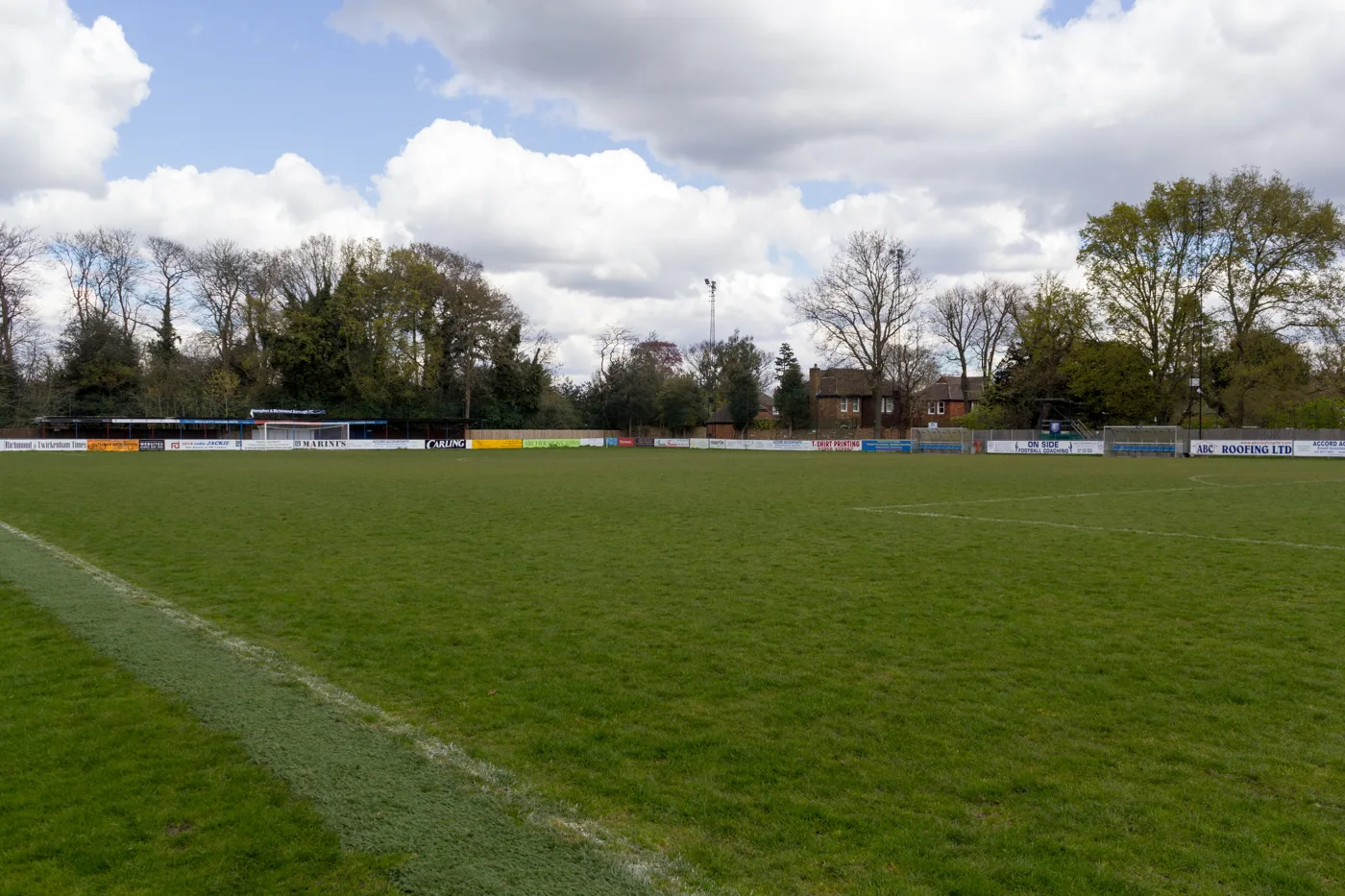 The Beveree Stadium, Hampton & Richmond Borough's ground and the venue for Saturday's tie, photographed in 2016.