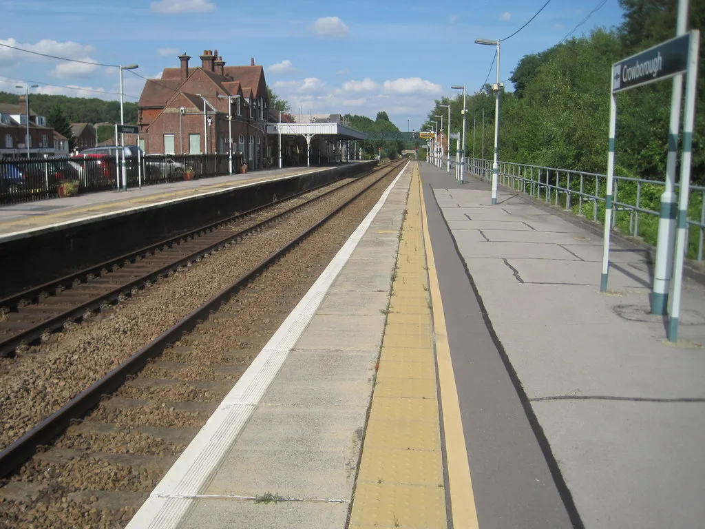 Crowborough station, where eleven Uckfield line services now start or finish